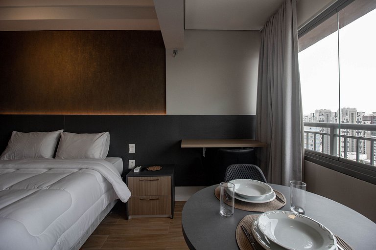 Encanto e conforto: Apt c/ cama queen em Moema