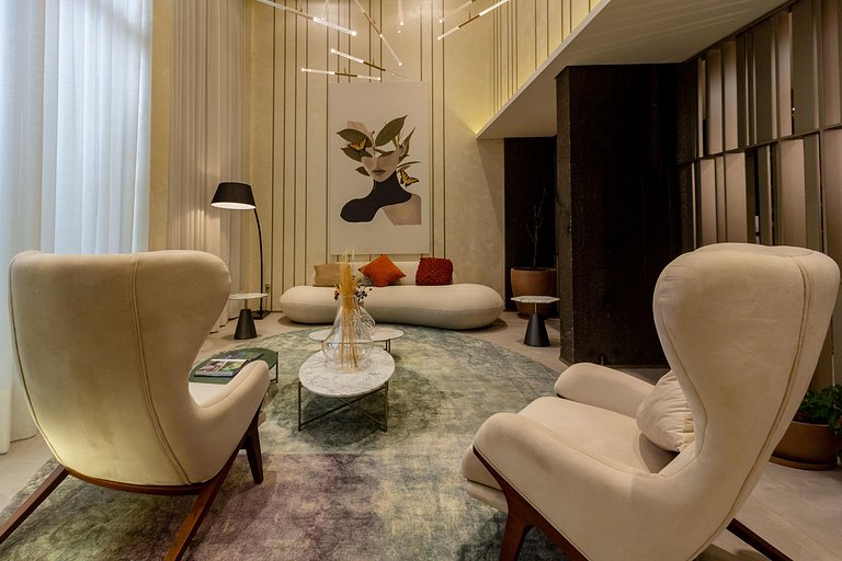 Luxo e encanto: Apê completo c/ self check-in