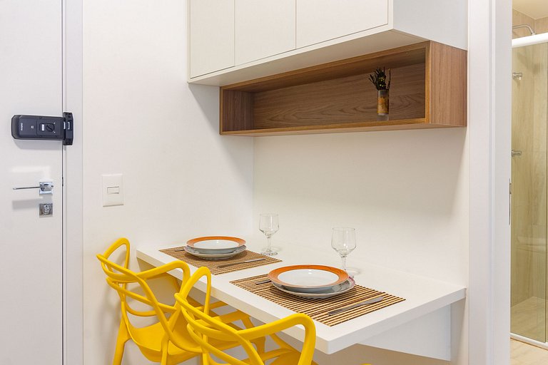 Luxo e encanto: Apê completo c/ self check-in
