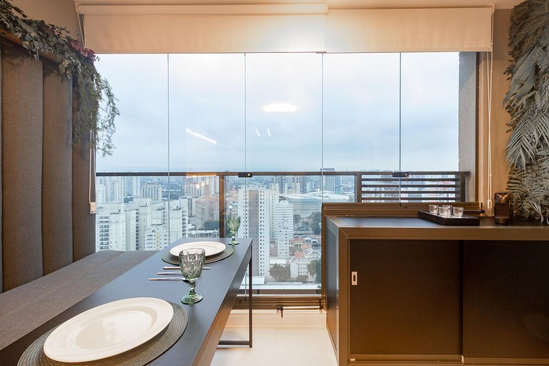 Studio para 3 em Perdizes com Rooftop e Coworking