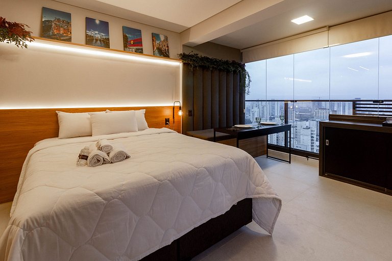 Studio para 3 em Perdizes com Rooftop e Coworking
