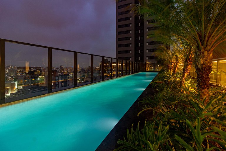 Studio para 3 em Perdizes com Rooftop e Coworking