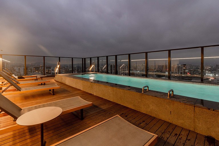 Studio para 3 em Perdizes com Rooftop e Coworking