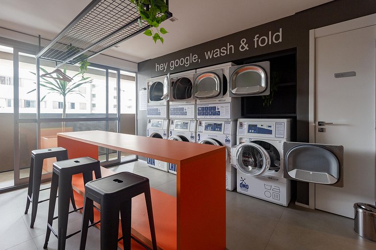 Apto completo c/ sistema de self check-in e WI-FI