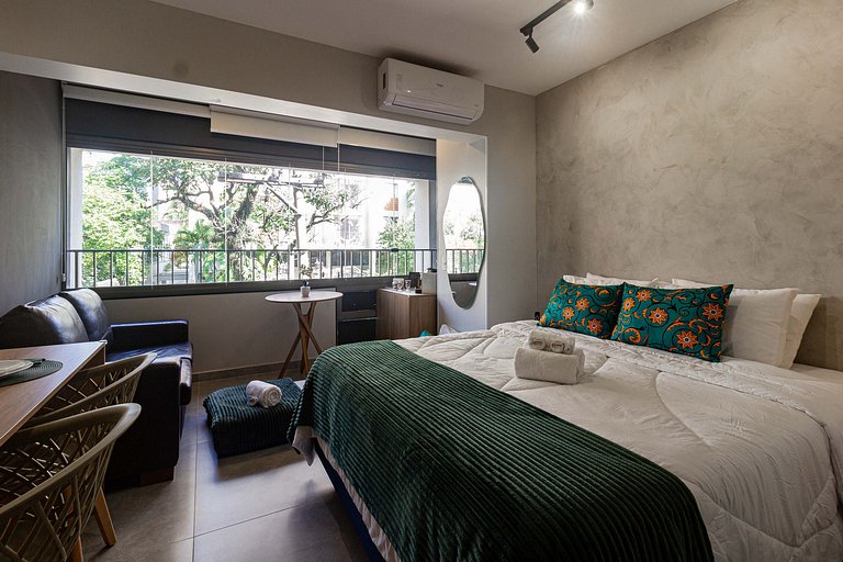 Encanto e sofisticação: Apt completo em Pinheiros