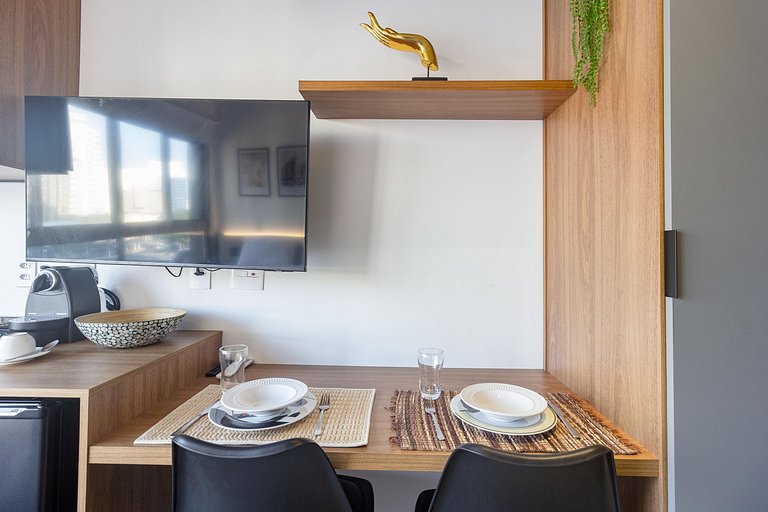 Encanto e charme: apt completo próximo da Paulista