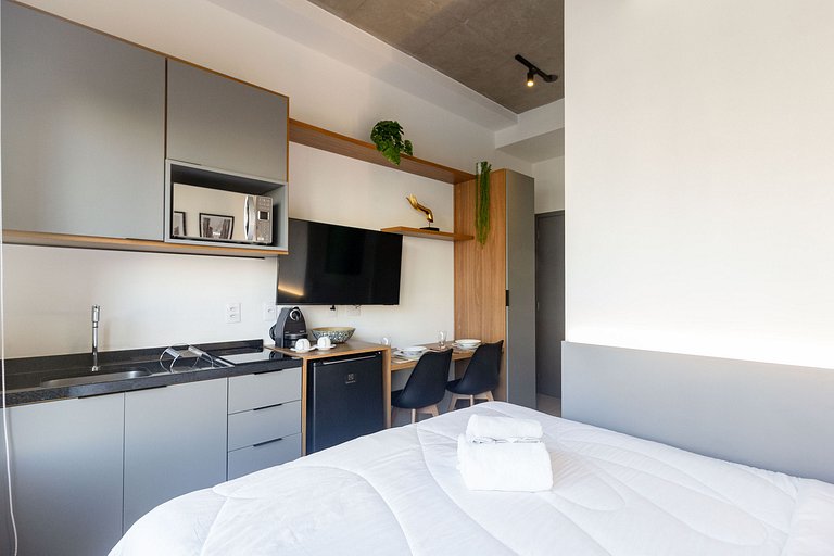 Encanto e charme: apt completo próximo da Paulista