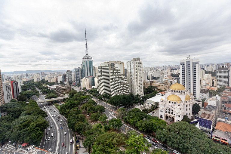 Apt superior próx da Paulista c/ ar condicionado