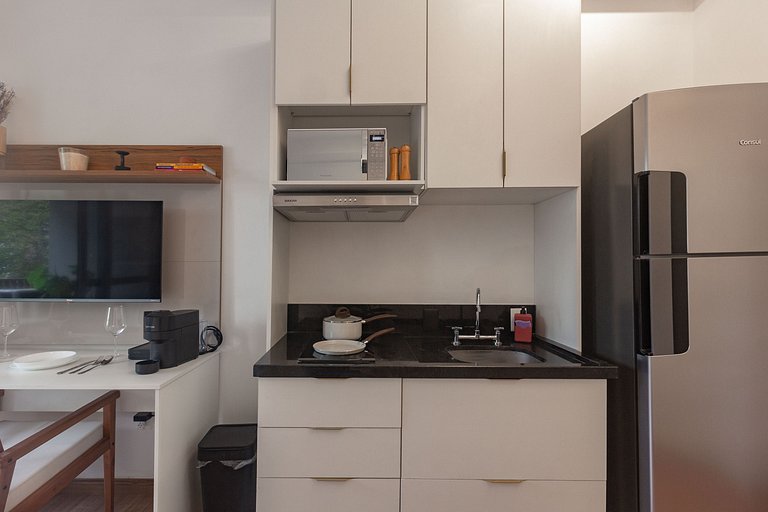 Encanto e conforto: Apt completo c/ WI-FI