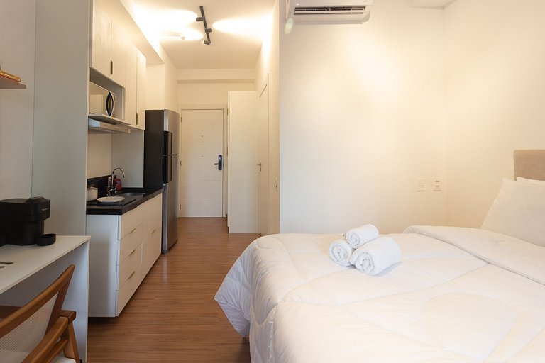 Encanto e conforto: Apt completo c/ WI-FI