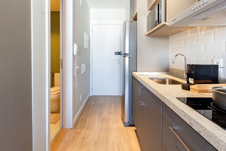 Apt superior c/ cama queen e WI-FI em Moema