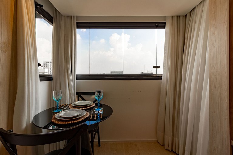 Charme e encanto: Apt confortável c/ self check-in