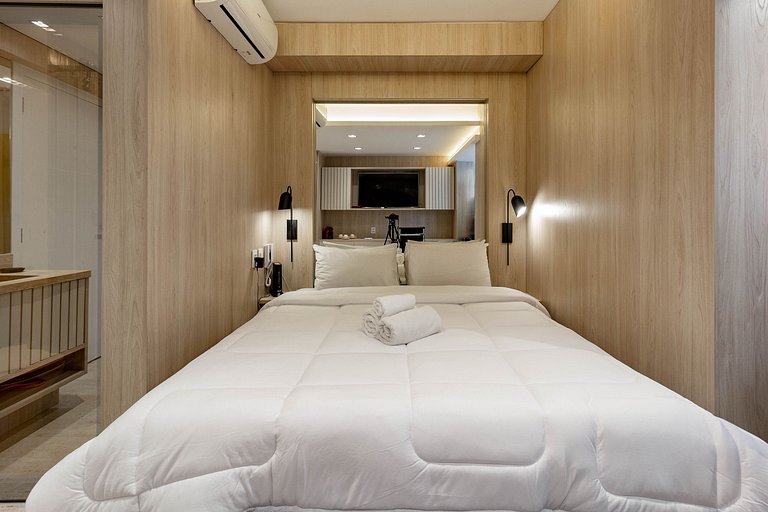 Charme e encanto: Apt confortável c/ self check-in