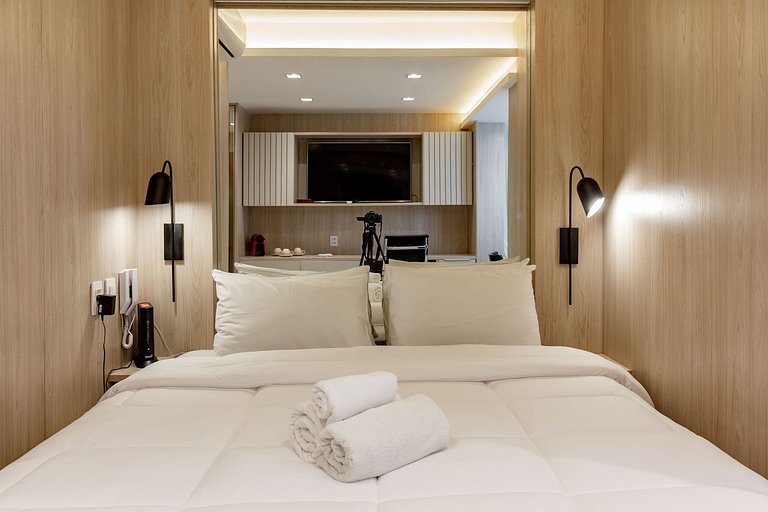 Charme e encanto: Apt confortável c/ self check-in