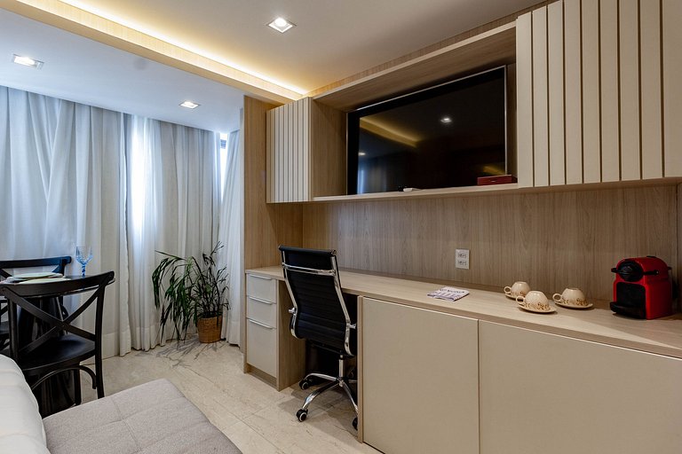 Charme e encanto: Apt confortável c/ self check-in