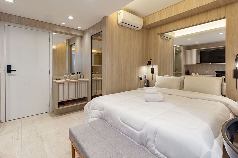 Charme e encanto: Apt confortável c/ self check-in