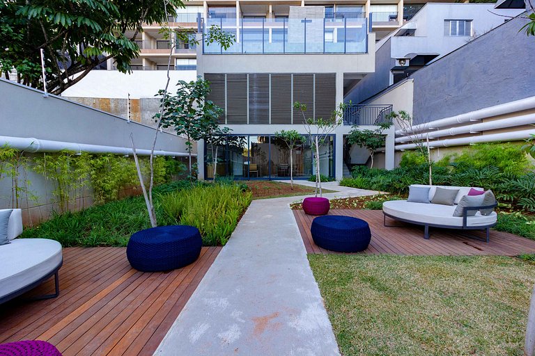 Conforto e elegância: Ap c/ cama queen em Perdizes