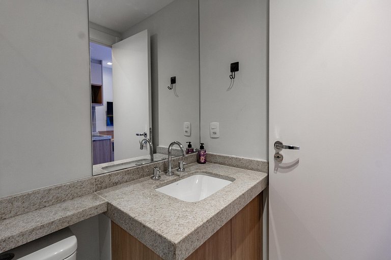 Conforto e elegância: Ap c/ cama queen em Perdizes