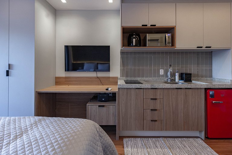Conforto e elegância: Ap c/ cama queen em Perdizes