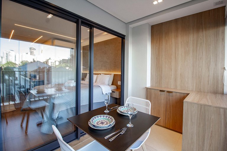 Conforto e elegância: Ap c/ cama queen em Perdizes
