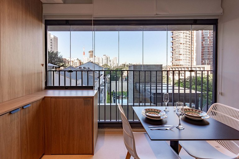 Conforto e elegância: Ap c/ cama queen em Perdizes