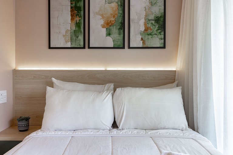 Encanto e luxo: Apt c/ varanda próximo da Paulista