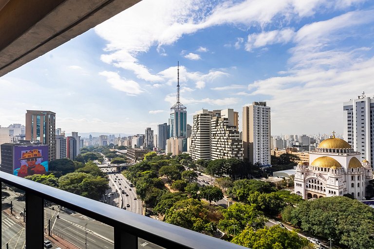 Apto de Luxo na Paulista: Vista dos Sonhos de SP!