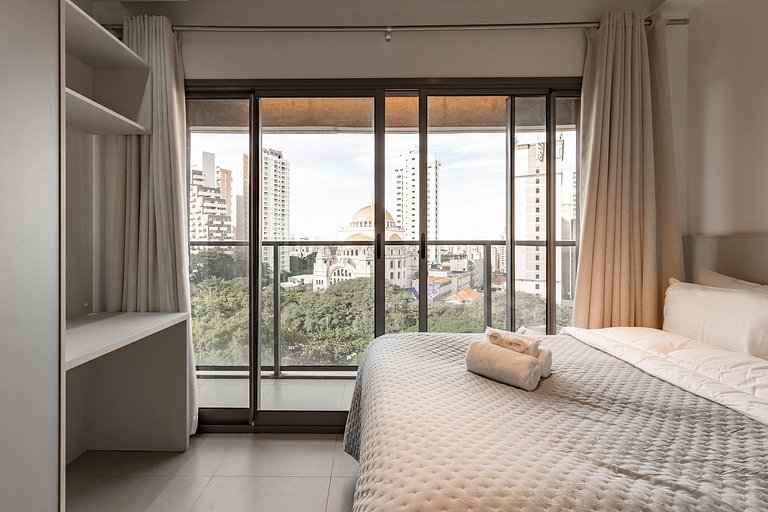 O encanto da Paulista: Apto confortável c/ varanda