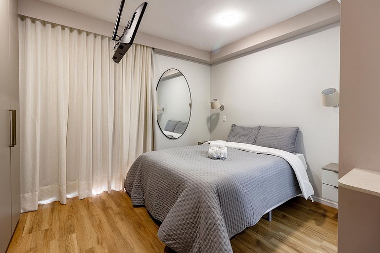 Aconchego e conforto: Apt c/ varanda em Pinheiros