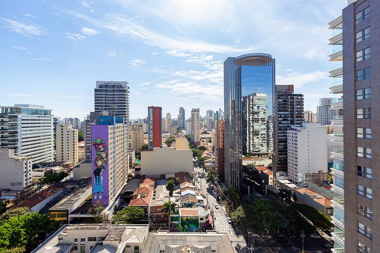Aconchego e conforto: Apt c/ varanda em Pinheiros