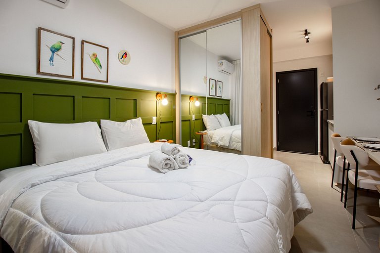 Conforto e charme: Apt em Moema c/ varanda