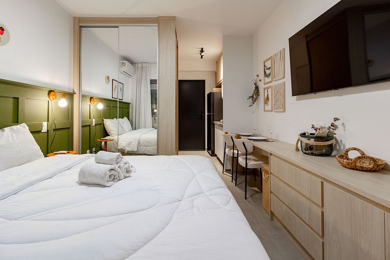 Conforto e charme: Apt em Moema c/ varanda
