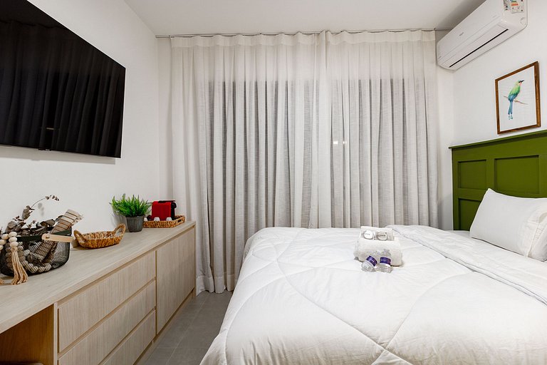 Conforto e charme: Apt em Moema c/ varanda