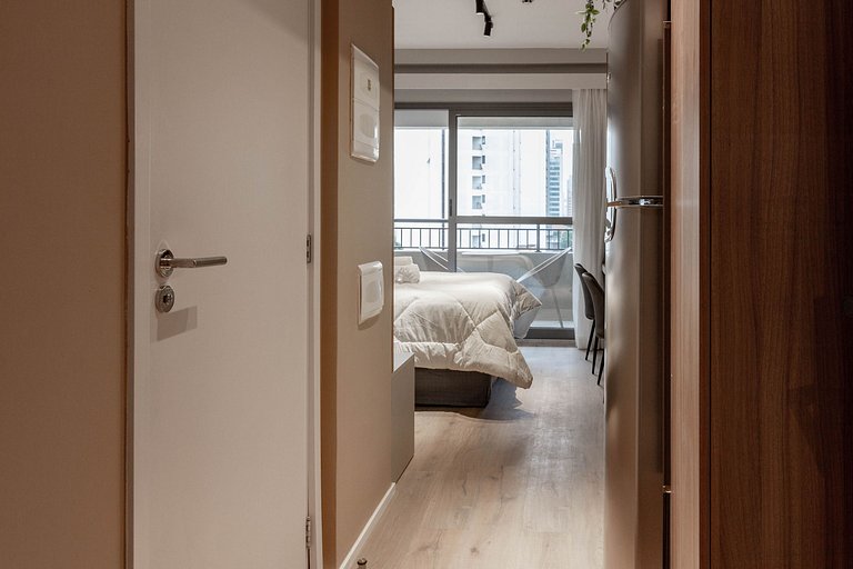 Charme e conforto: Apto c/ cama queen em Moema
