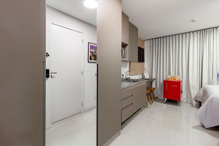 Charme e conforto: Apto completo na Pamplona