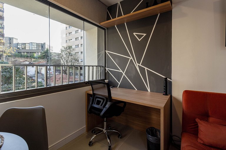Conforto e luxo: Apt completo c/ cama queen e WIFI