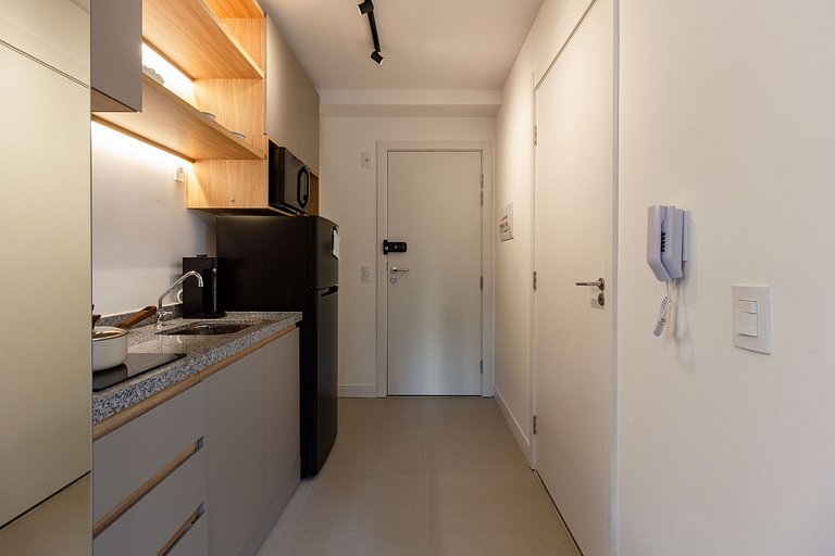Conforto e luxo: Apt completo c/ cama queen e WIFI