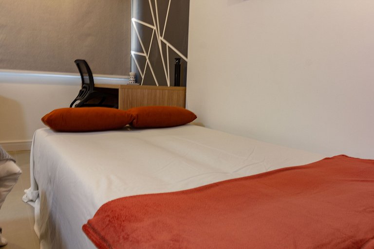 Conforto e luxo: Apt completo c/ cama queen e WIFI