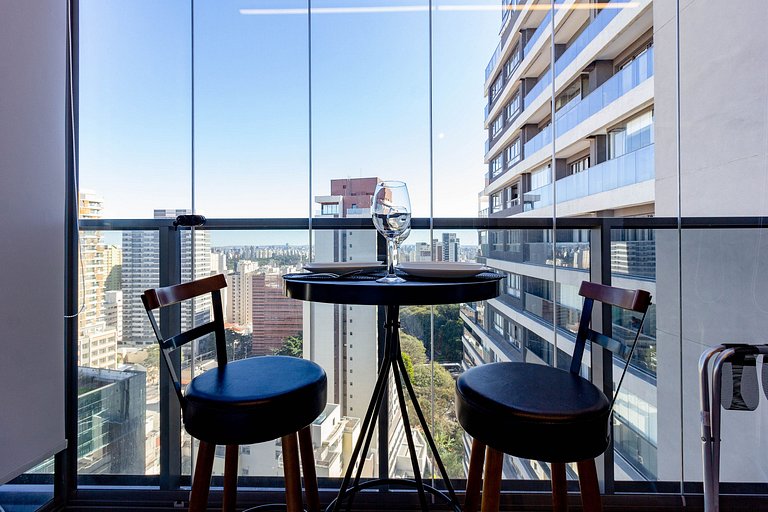 Conforto e aconchego: Apt completo c/ linda vista
