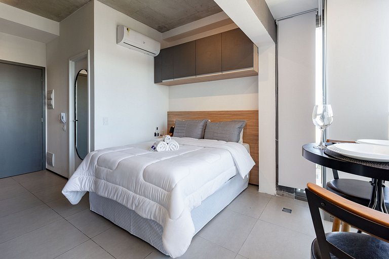 Conforto e aconchego: Apt completo c/ linda vista