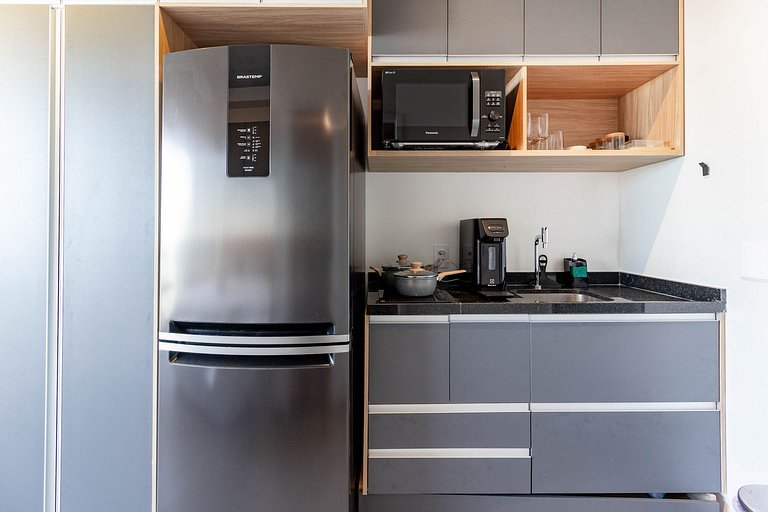 Conforto e aconchego: Apt completo c/ linda vista