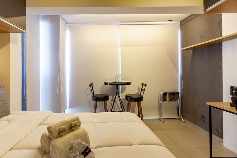 Conforto e aconchego: Apt completo c/ linda vista