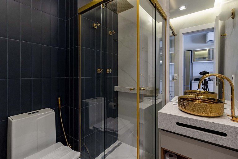 Espaço único: Apt luxuoso c/ cama queen em Moema