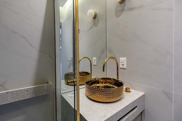 Espaço único: Apt luxuoso c/ cama queen em Moema