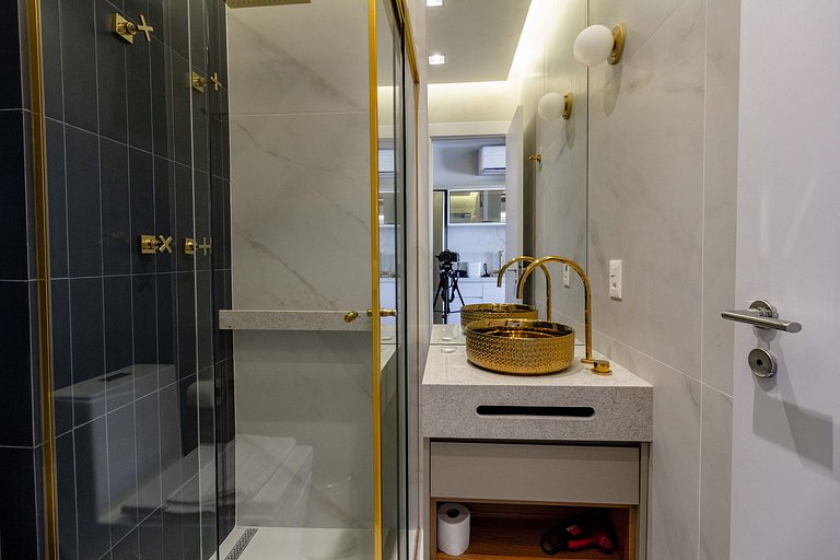 Espaço único: Apt luxuoso c/ cama queen em Moema