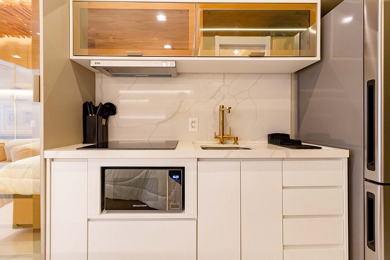 Espaço único: Apt luxuoso c/ cama queen em Moema
