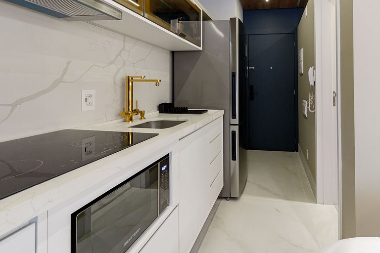 Espaço único: Apt luxuoso c/ cama queen em Moema