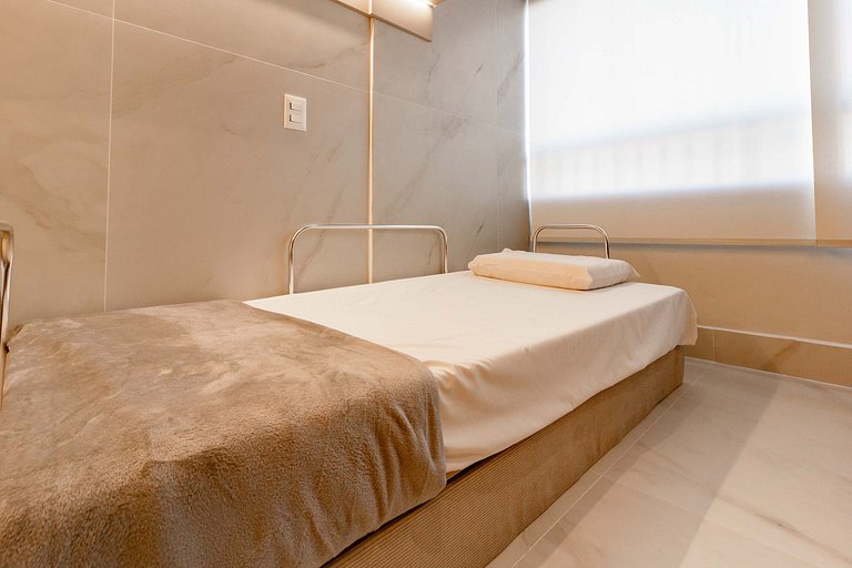 Espaço único: Apt luxuoso c/ cama queen em Moema
