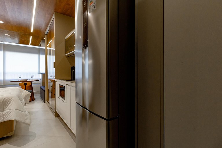 Espaço único: Apt luxuoso c/ cama queen em Moema