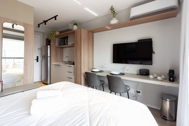 Apto superior com varanda em Moema